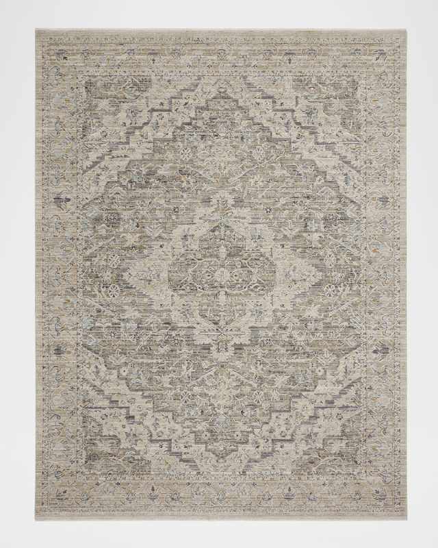 Lynx Ivory/Taupe Power-Loomed Rug, 9' x 12'